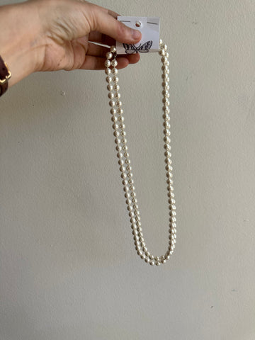 Vintage Extra Long Pearl Necklace