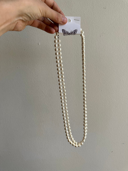 Vintage Extra Long Pearl Necklace
