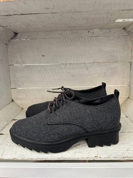 Zara Grey Oxford Platform Loafers | Size Women’s 7.5