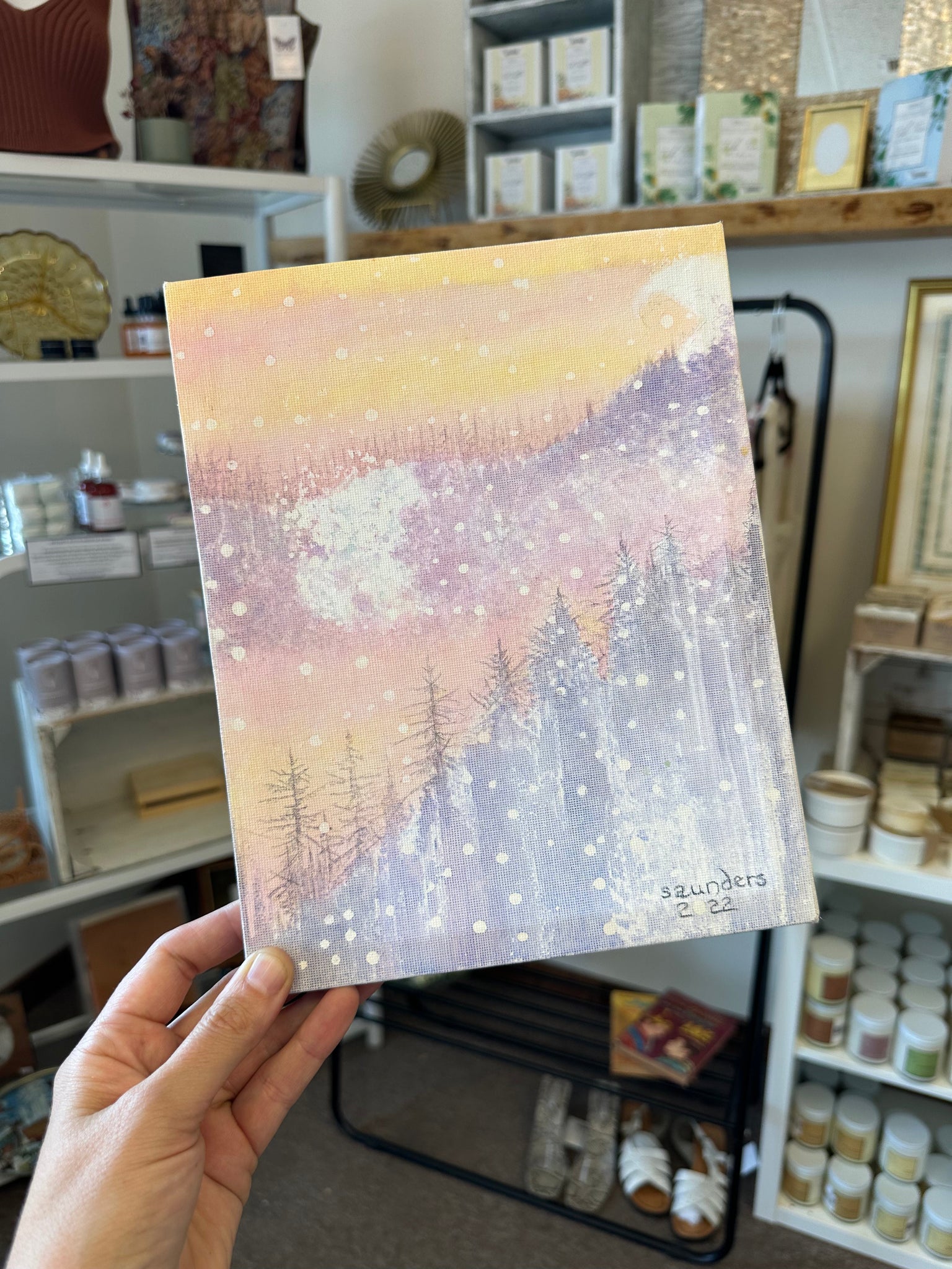 Gay Saunders Original Water-Color Canvas | Kootenay Magic