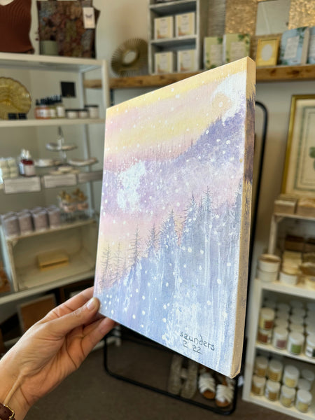 Gay Saunders Original Water-Color Canvas | Kootenay Magic