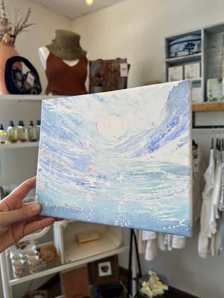 Gay Saunders Original Water Colour Canvas | Underwater Study #1