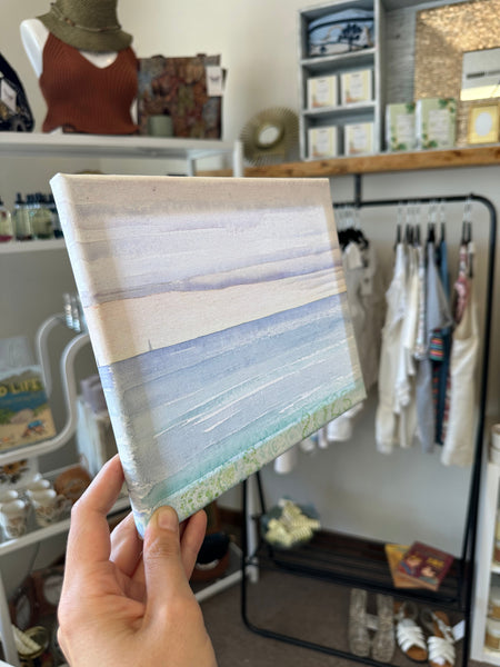 Gay Saunders Original Water Colour Canvas | Ocean Study #2