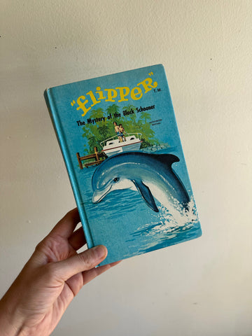 Vintage 1960s “Flipper” The Mystery of the Black Schooner Book | Nautical Adventure Classic