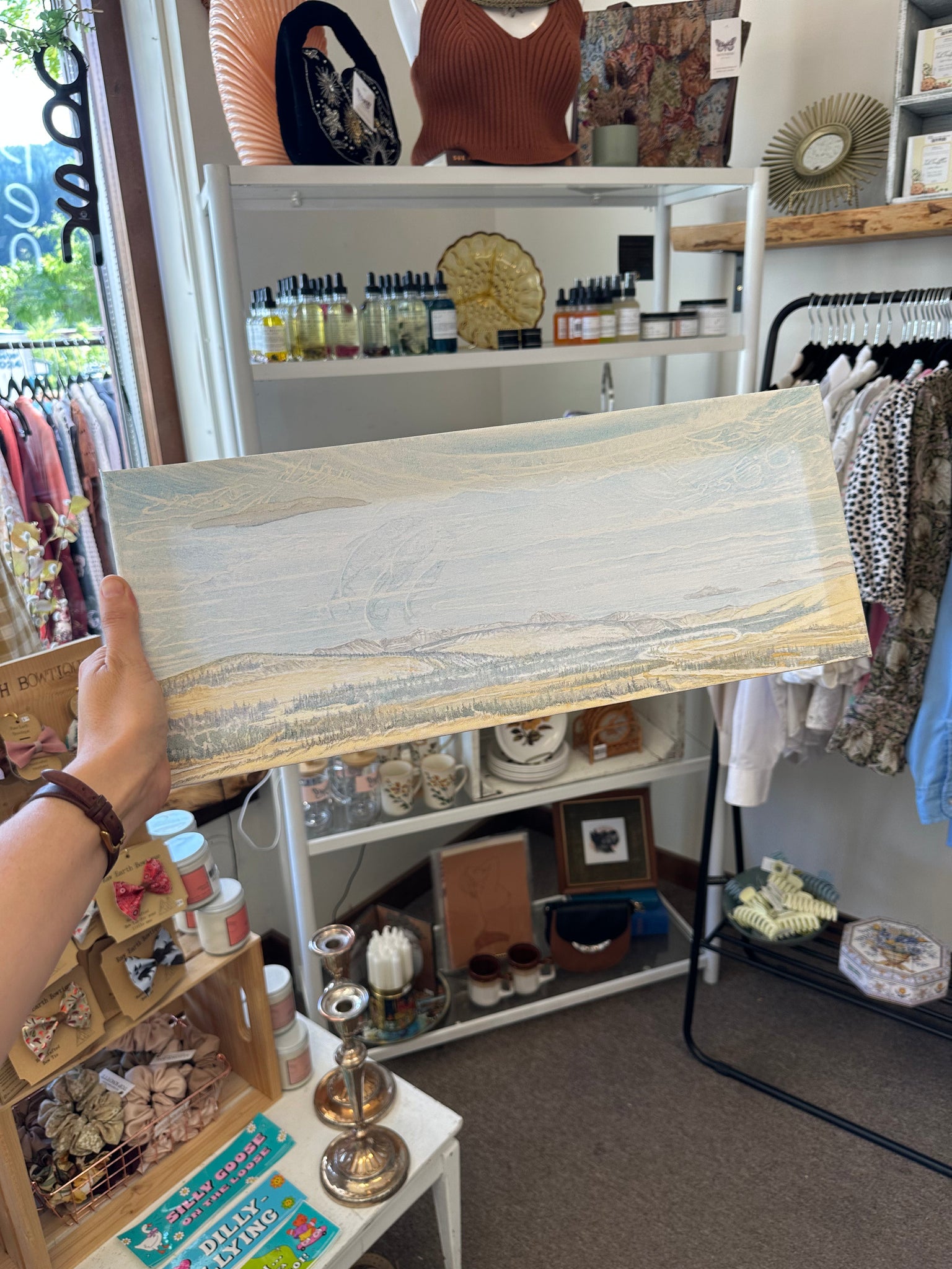 Gay Saunders Original Water Colour Canvas | I’m in Love With These Lines