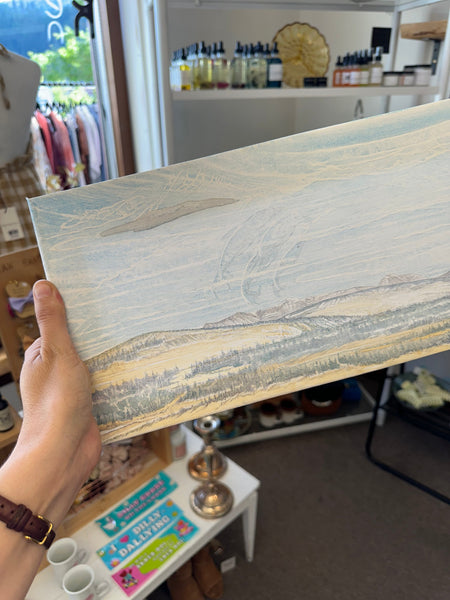 Gay Saunders Original Water Colour Canvas | I’m in Love With These Lines