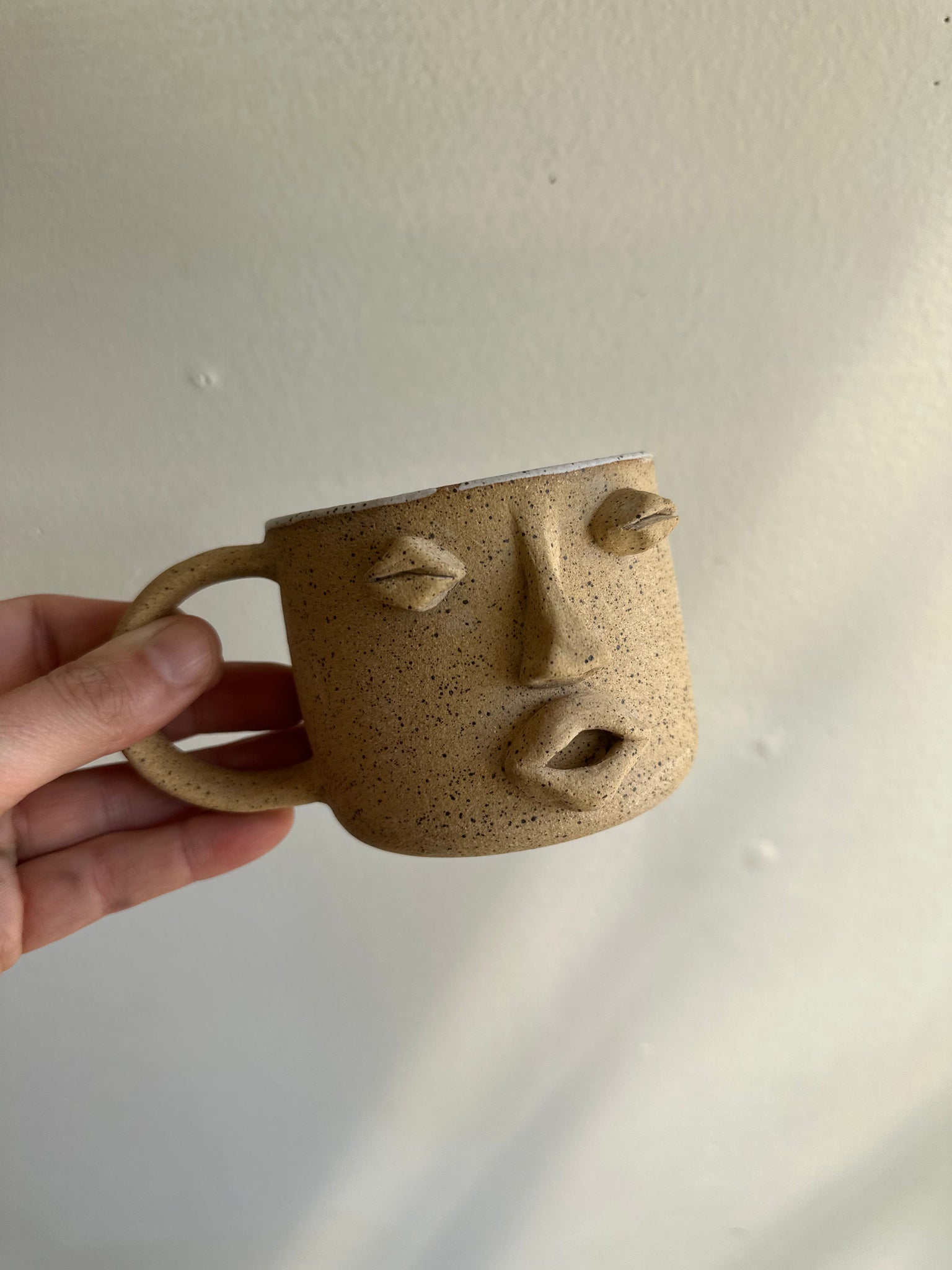 Earth to Ember | Moon Face Handmade Mug