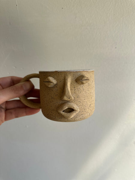 Earth to Ember | Moon Face Handmade Mug