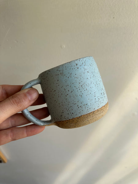 Earth to Ember | Handmade Speckled Stone Mug | Robin’s Egg