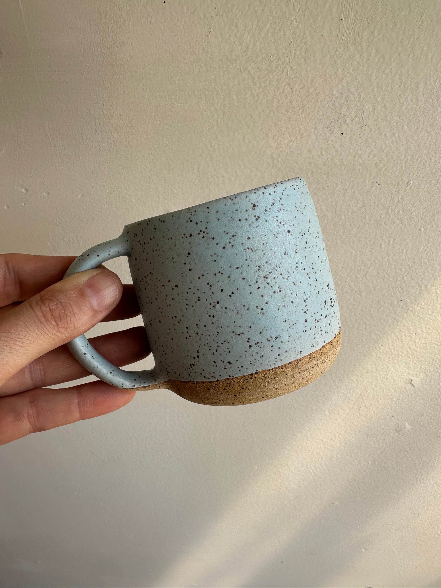 Earth to Ember | Handmade Speckled Stone Mug | Robin’s Egg