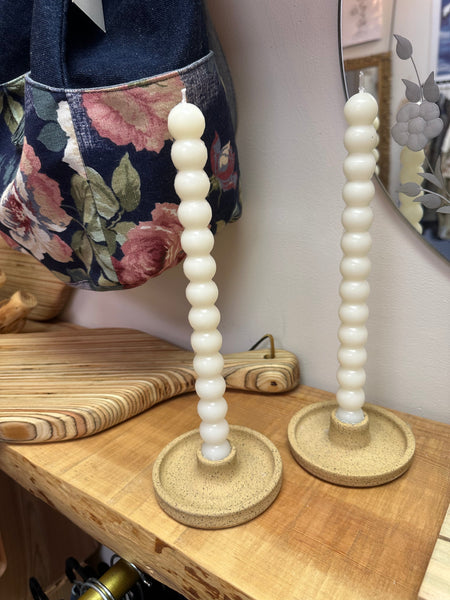 Earth to Ember | Sandstone Minimalist Handmade Ceramic Candle Holder