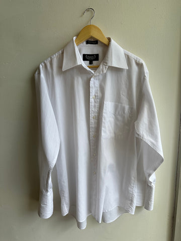 Vintage Arrow White Dress Shirt | French Cuff Classic | Size 16/33