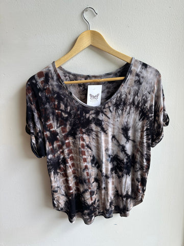 Earthbound Tie-Dye Tee | Cropped & Super Soft | Size Medium