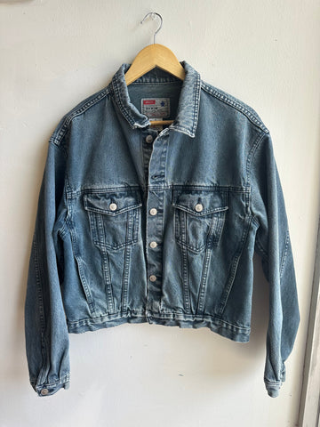 Vintage 90s Broken-In Denim Jacket – Unisex Fit | Size Medium