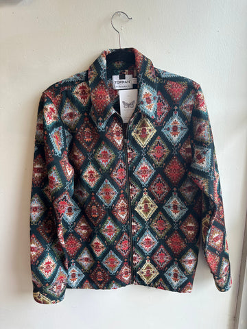 Topman Southwestern Tapestry Zip Jacket – Size Men’s S