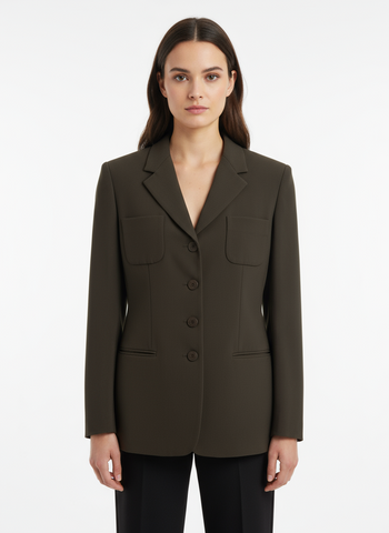 Vintage Liz Claiborne Army Green Blazer – Size 14