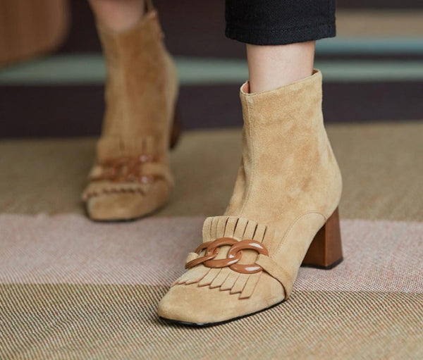 Suede Ankle Boot