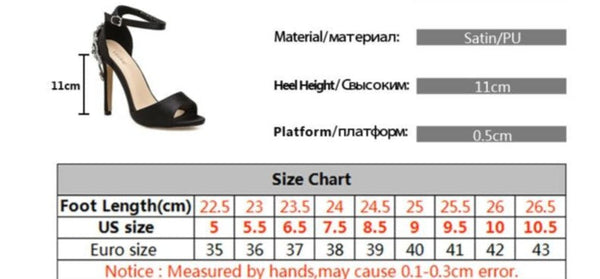 Crystal Ankle Strap Stiletto