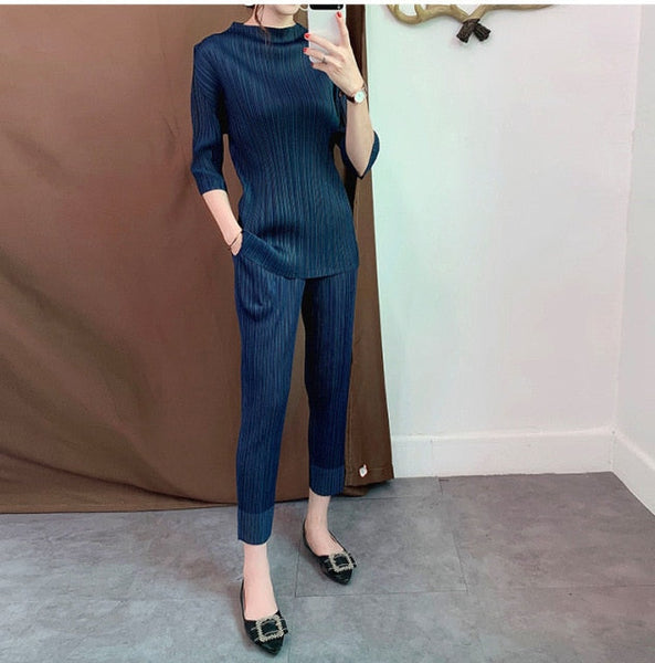 Lined Office Stretch Pants