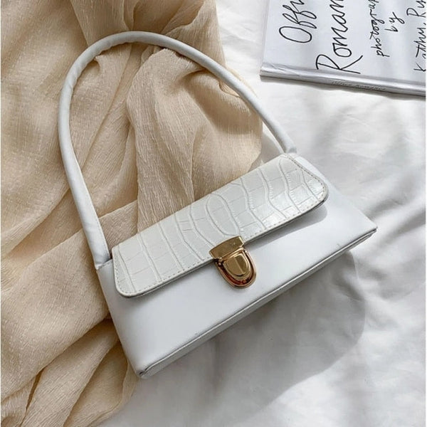 Luxury Crocodile Pattern Baguette