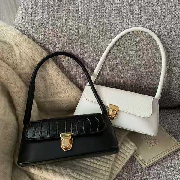 Luxury Crocodile Pattern Baguette