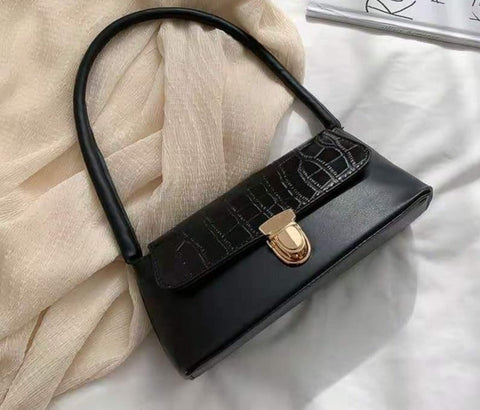 Luxury Crocodile Pattern Baguette