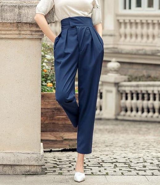 High Waist Loose Dress Pants
