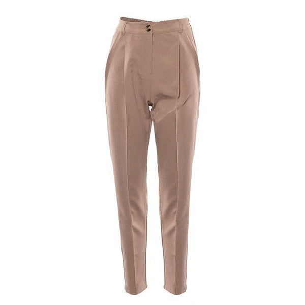 Creased Crop Dress Pants