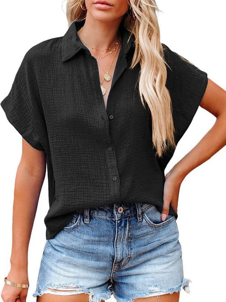 Stylish Striped Commuting Long Sleeved Blouse