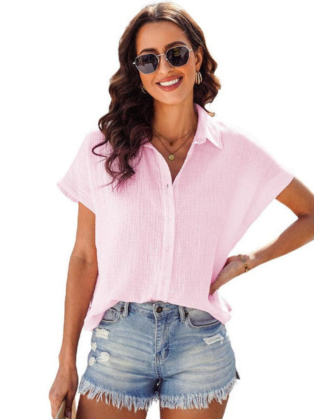 Stylish Striped Commuting Long Sleeved Blouse