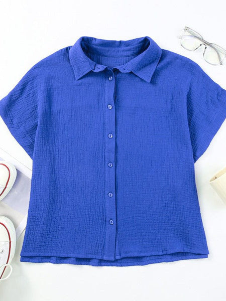 Stylish Striped Commuting Long Sleeved Blouse