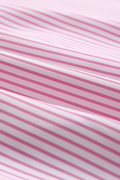 Women's Relaxed Striped Maxi Shirt Dress with Side Slits