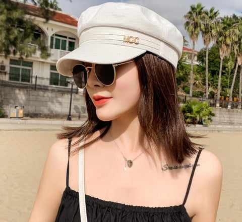 Rhinestone Letter Hat