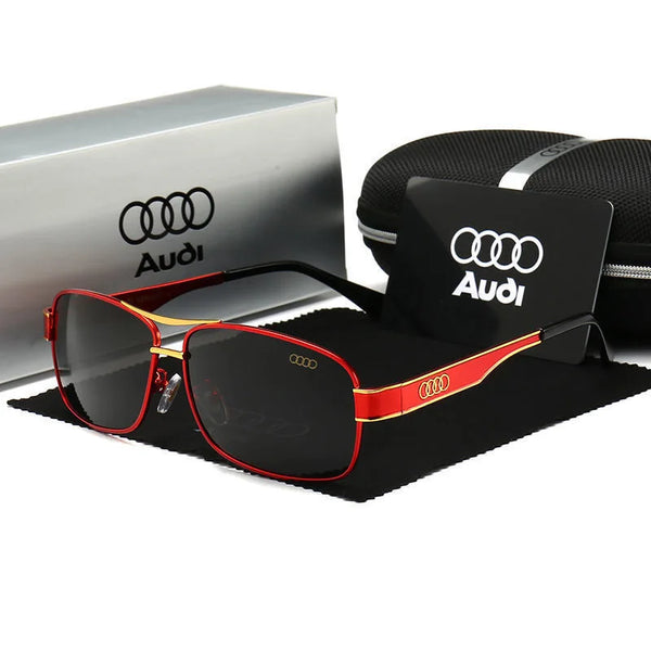 Audi UV400 Polarized Rectangle Sunglasses