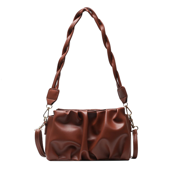 Twist Strap Ruffle Bag