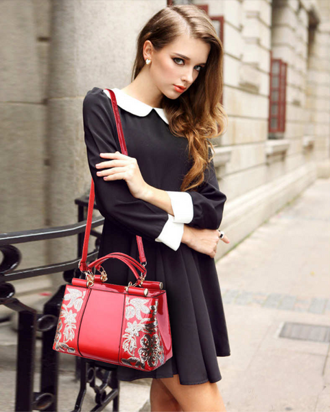 Floral Gloss Handbag