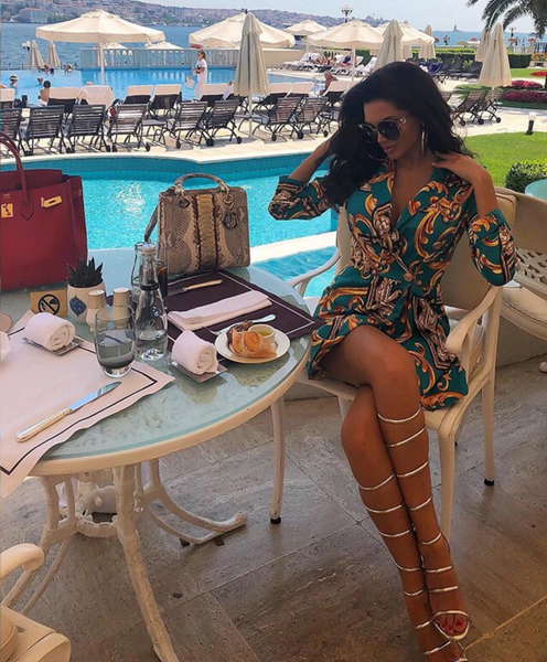 Leg Strap Gladiator Heel