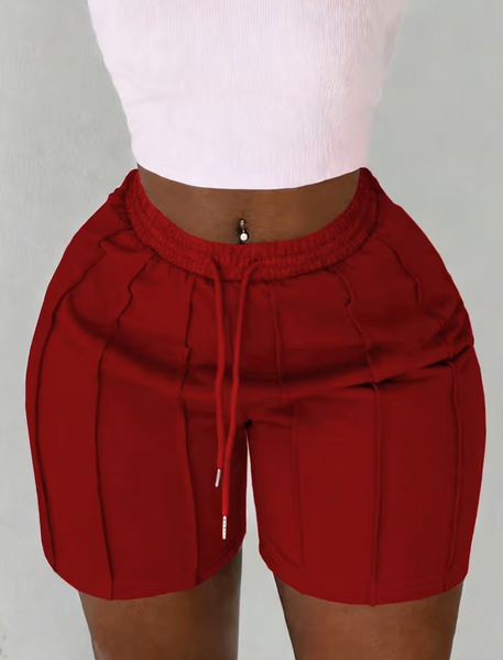 Lined Drawstring Pocket Shorts