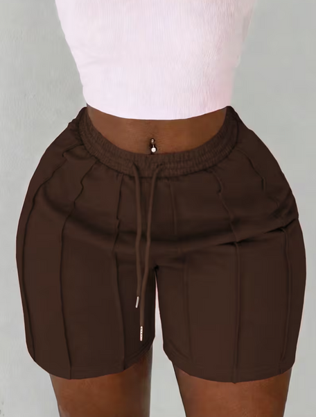 Lined Drawstring Pocket Shorts