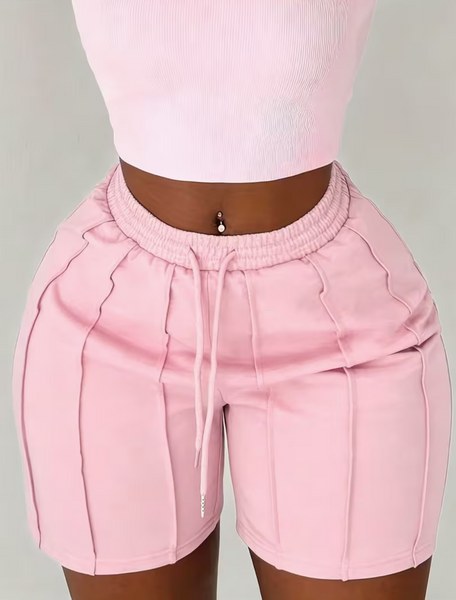 Lined Drawstring Pocket Shorts