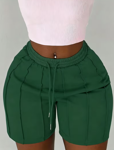 Lined Drawstring Pocket Shorts