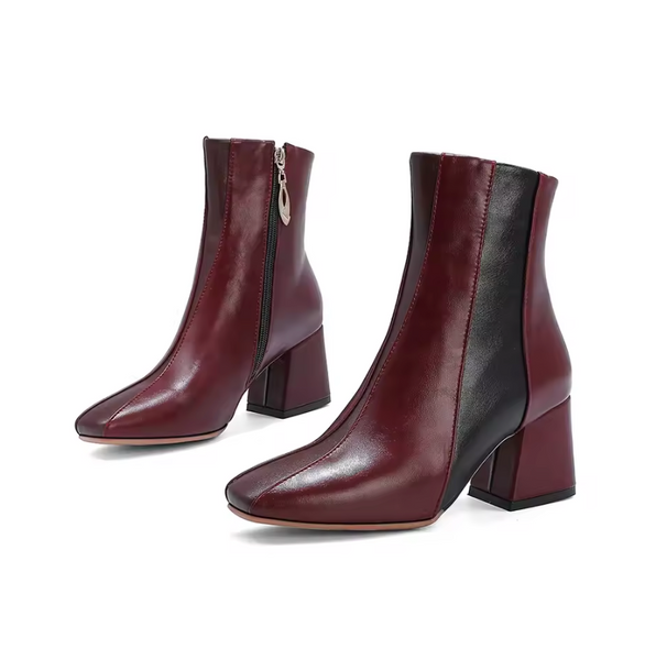 2 Tone Block Boots