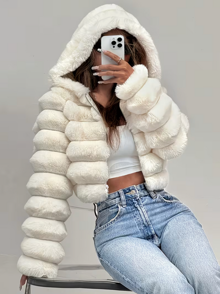 Hooded Plush Jacket