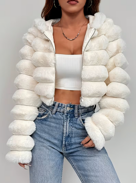 Hooded Plush Jacket