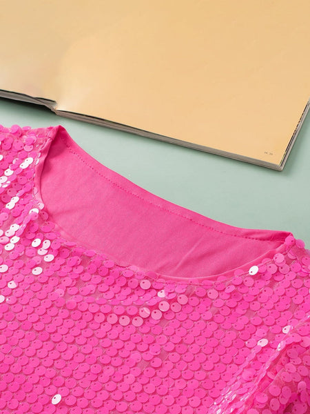 Sequin T-Shirt with practical styling and dependable silhouette control.