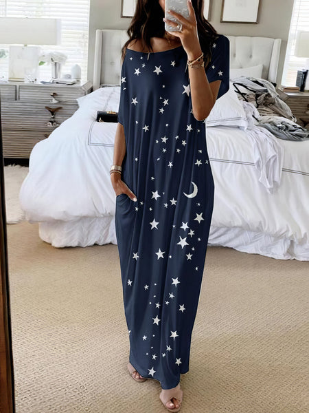 Women's Off-the-Shoulder Starry Dress in Blouses & Shirts