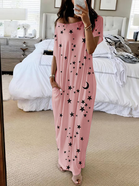 Off-Shoulder Starry Night Gown