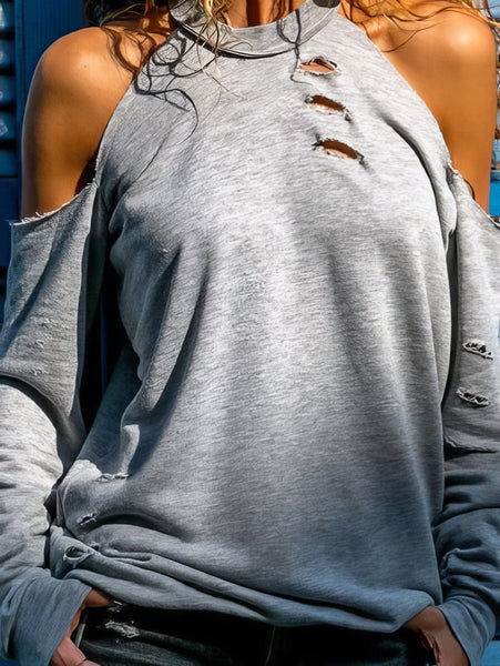 Fashionable Distressed Top
