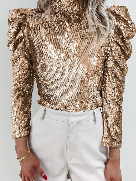 Women's Sequin Festive Top in Blouses & Shirts