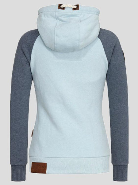 Women's Colorblock Zip-Up Hoodie